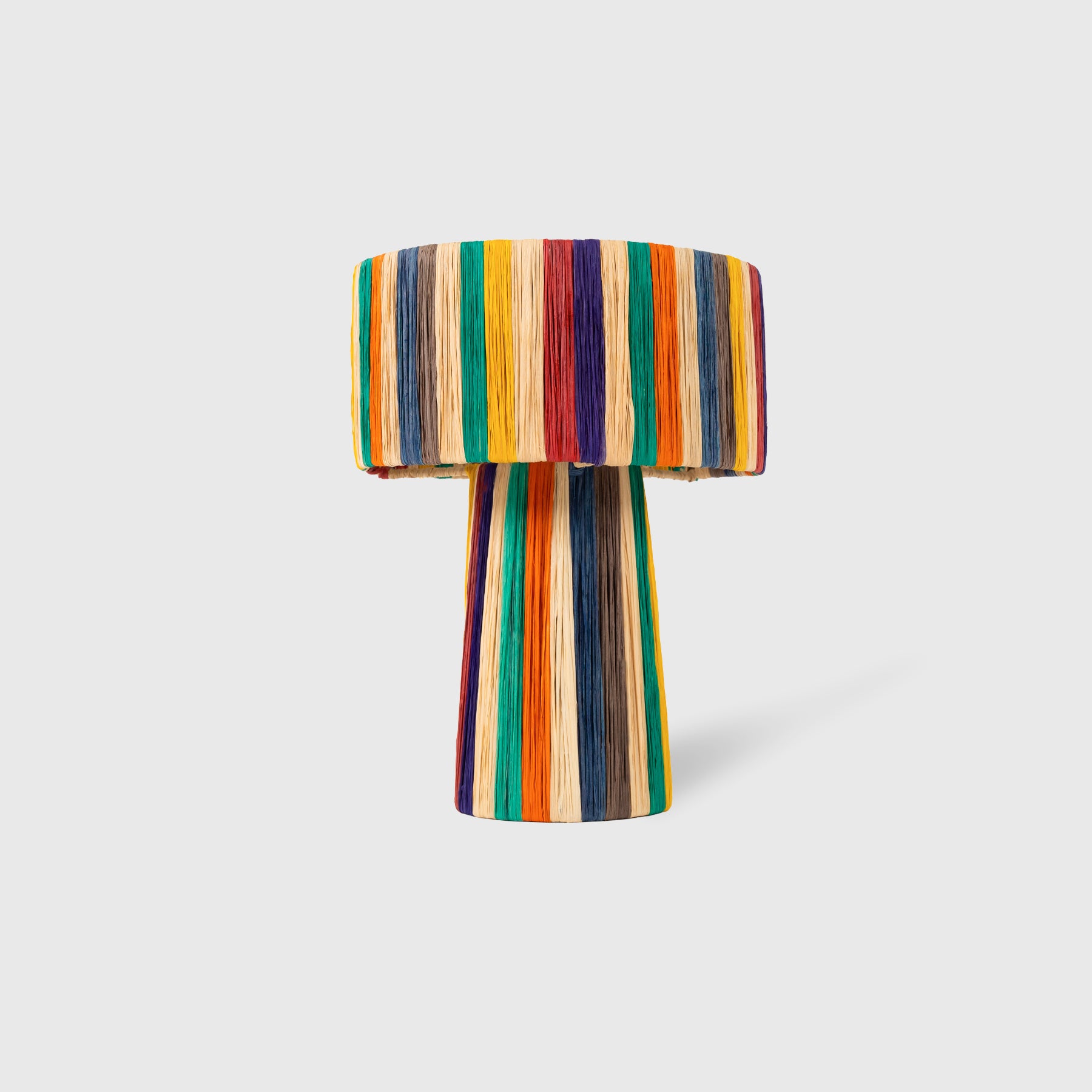 RAFFIA LAMP, rainbow