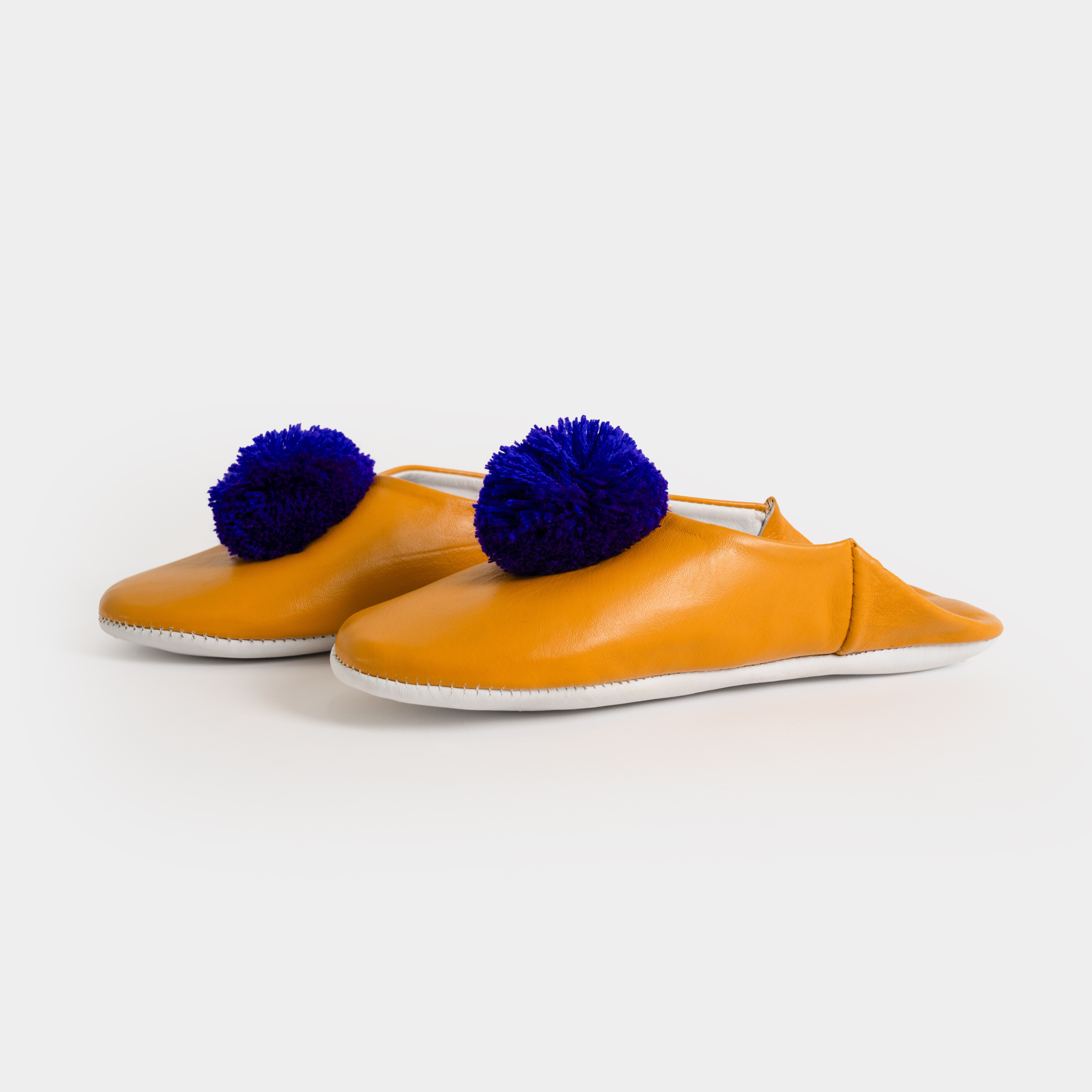 Pompon Slippers, honey