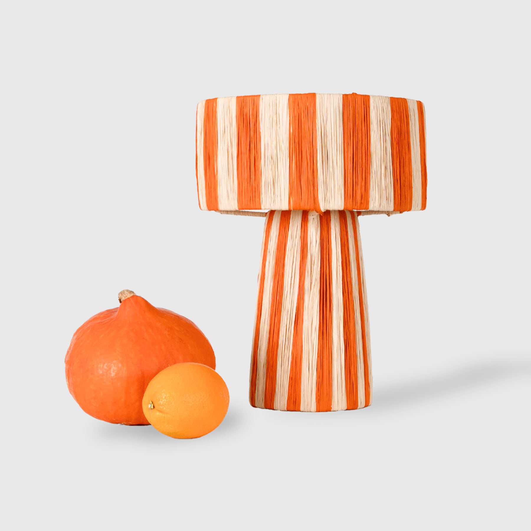 RAFFIA LAMP, pumpkin